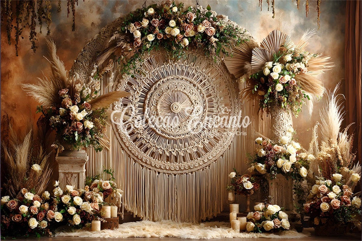 Mother's Day Backdrops Macrame Dream Floral Arrangements Backdrops For Mothers Day By Magali