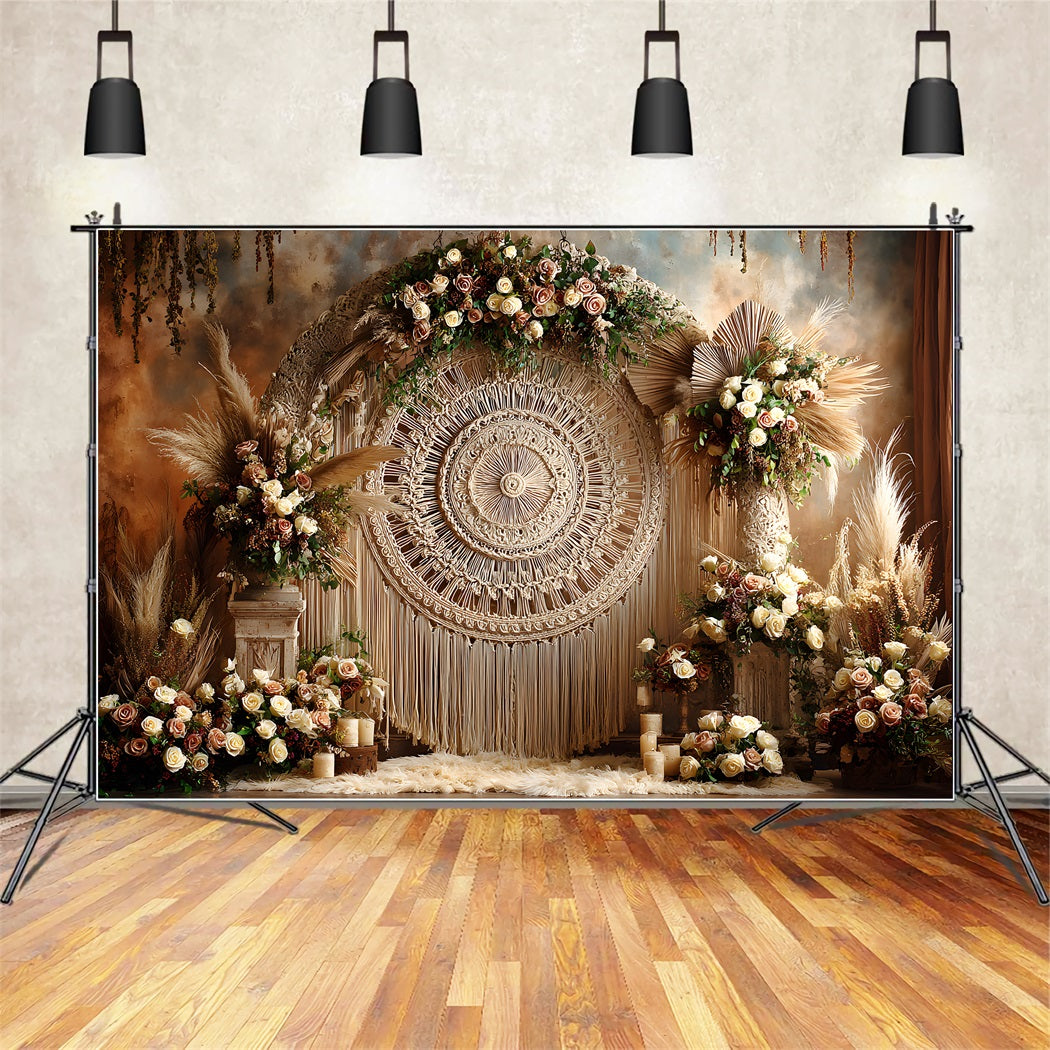 Mother's Day Backdrops Macrame Dream Floral Arrangements Backdrops For Mothers Day By Magali