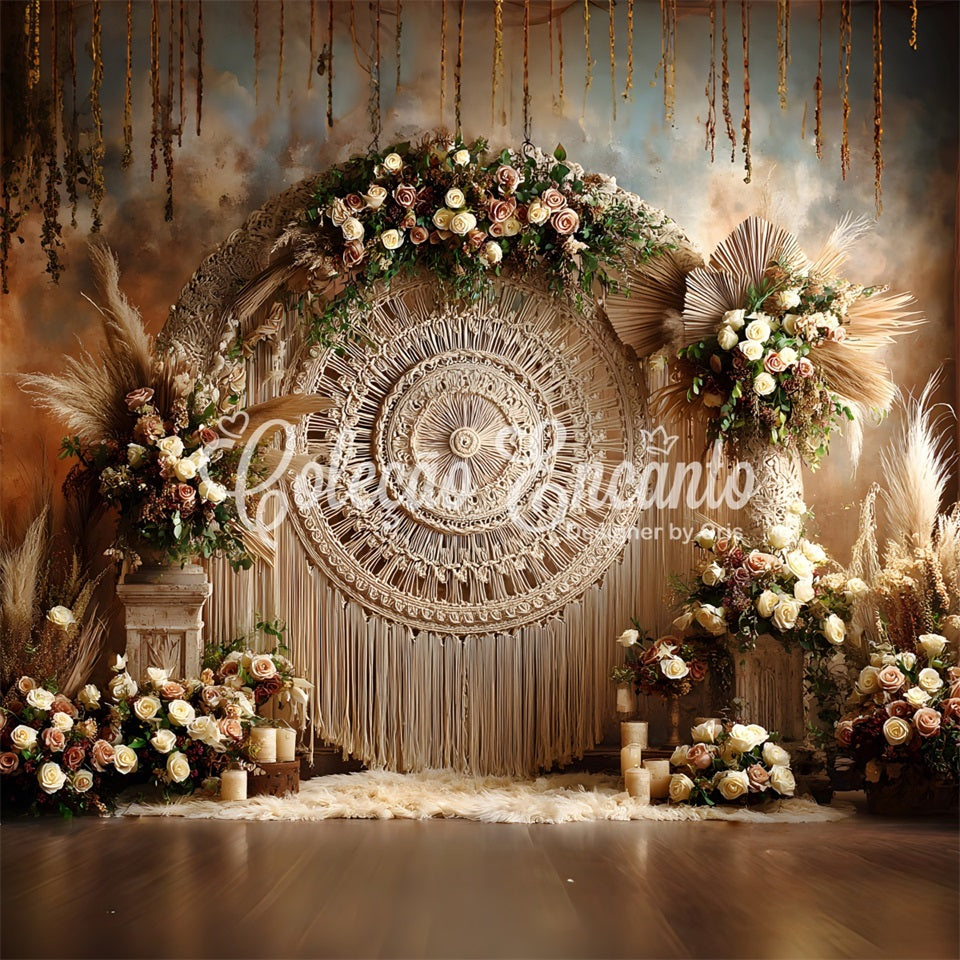 Mother's Day Backdrops Macrame Dream Floral Arrangements Backdrops For Mothers Day By Magali