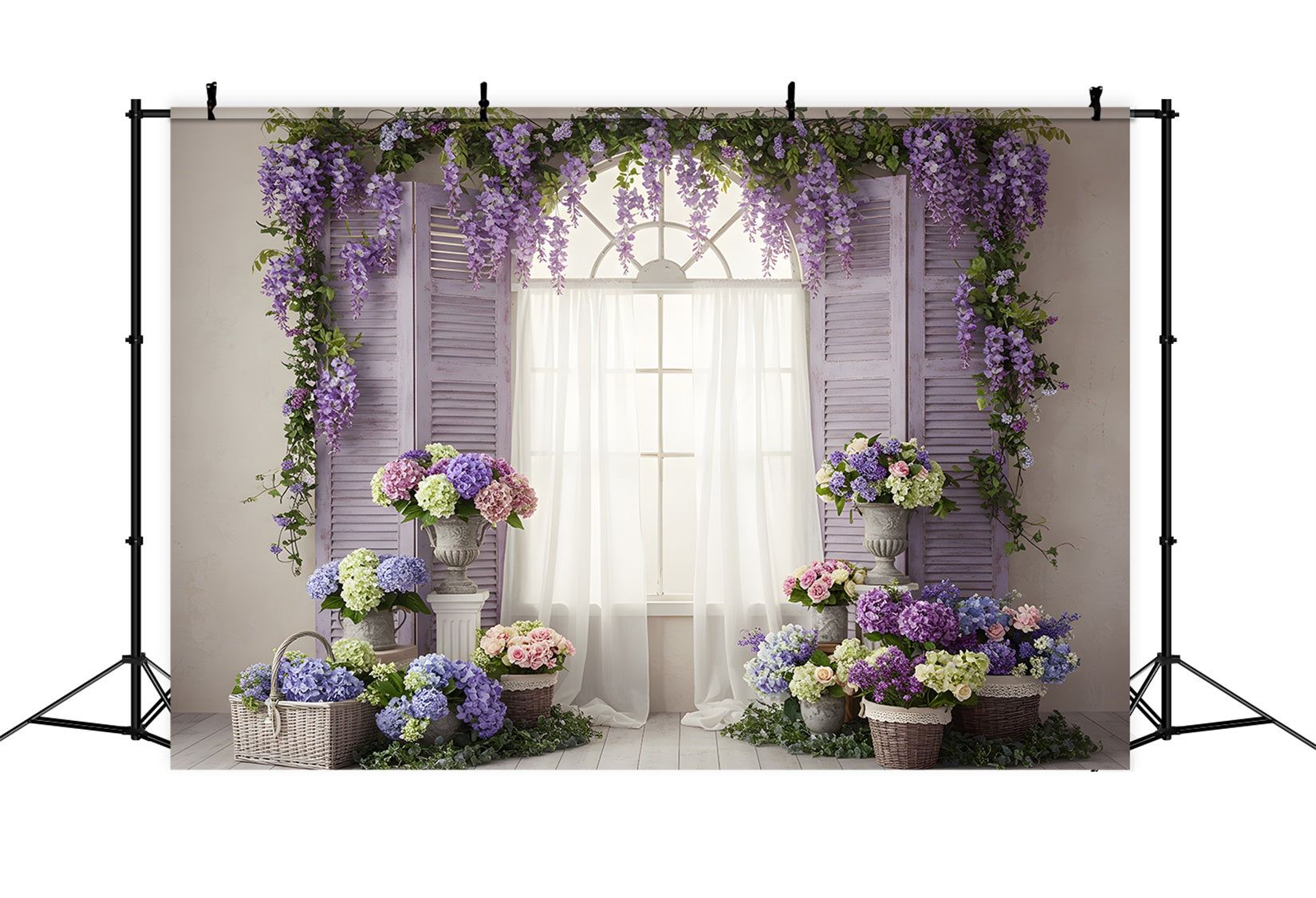 Mother's Day Picture Backdrop Purple Wisteria Window Mother's Day Backdrop Ideas By Magali