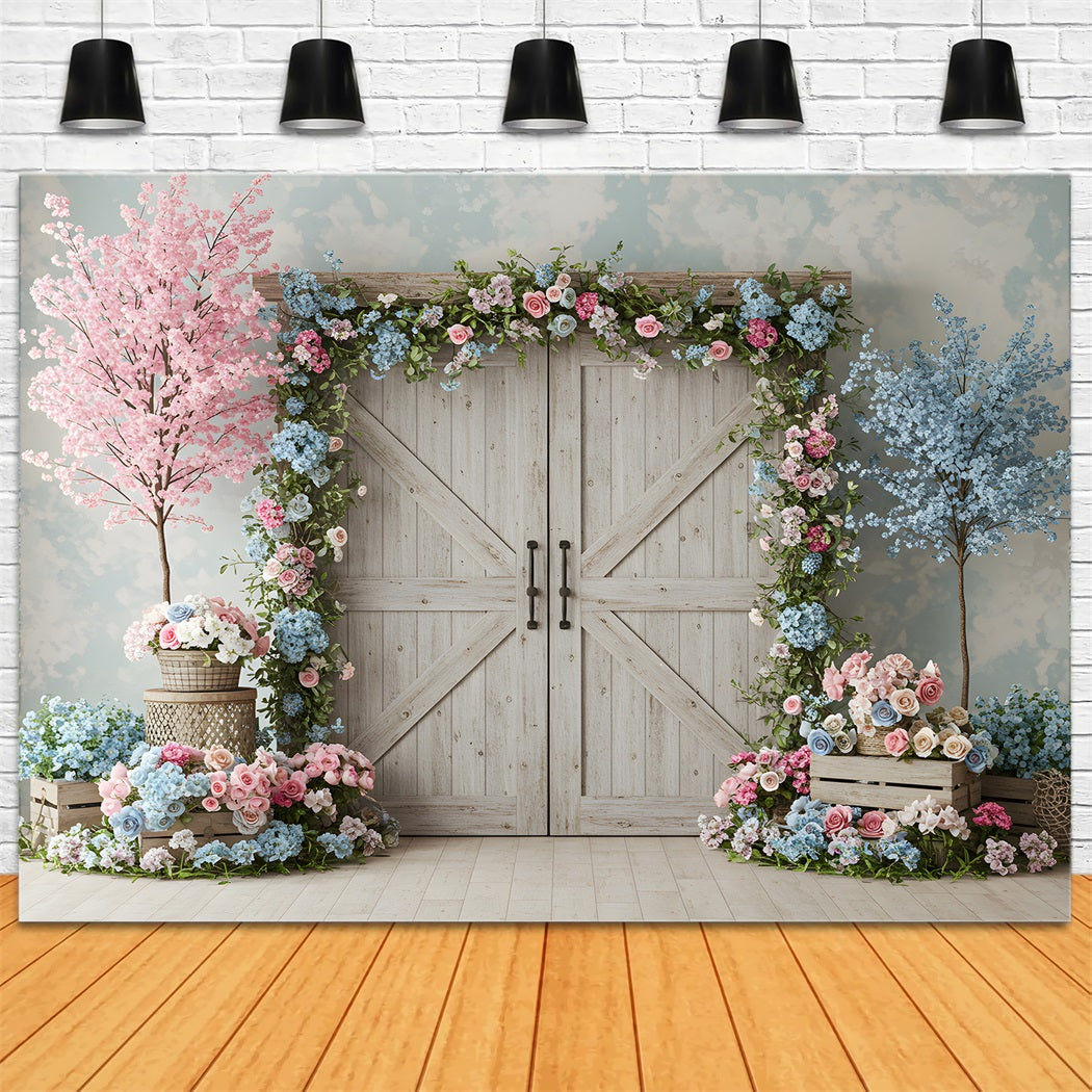 Mothers Day Photo Backdrop Ideas Pastel Cherry Blossom Door Backdrop Mother's Day By Magali