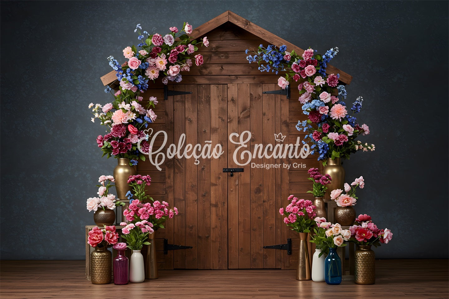 Happy Mothers Day Backdrops Pink Blue Barn Door Mother Day Photo Backdrops By Magali