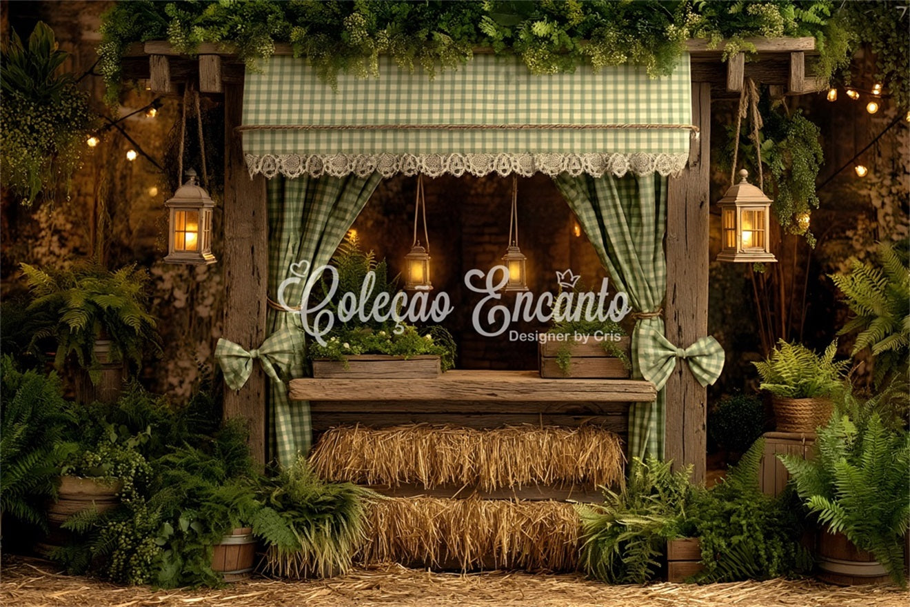 Easter Farm Barn Backdrop Rustic Fern Hay Stall Backdrops For Easter Pictures By Magali