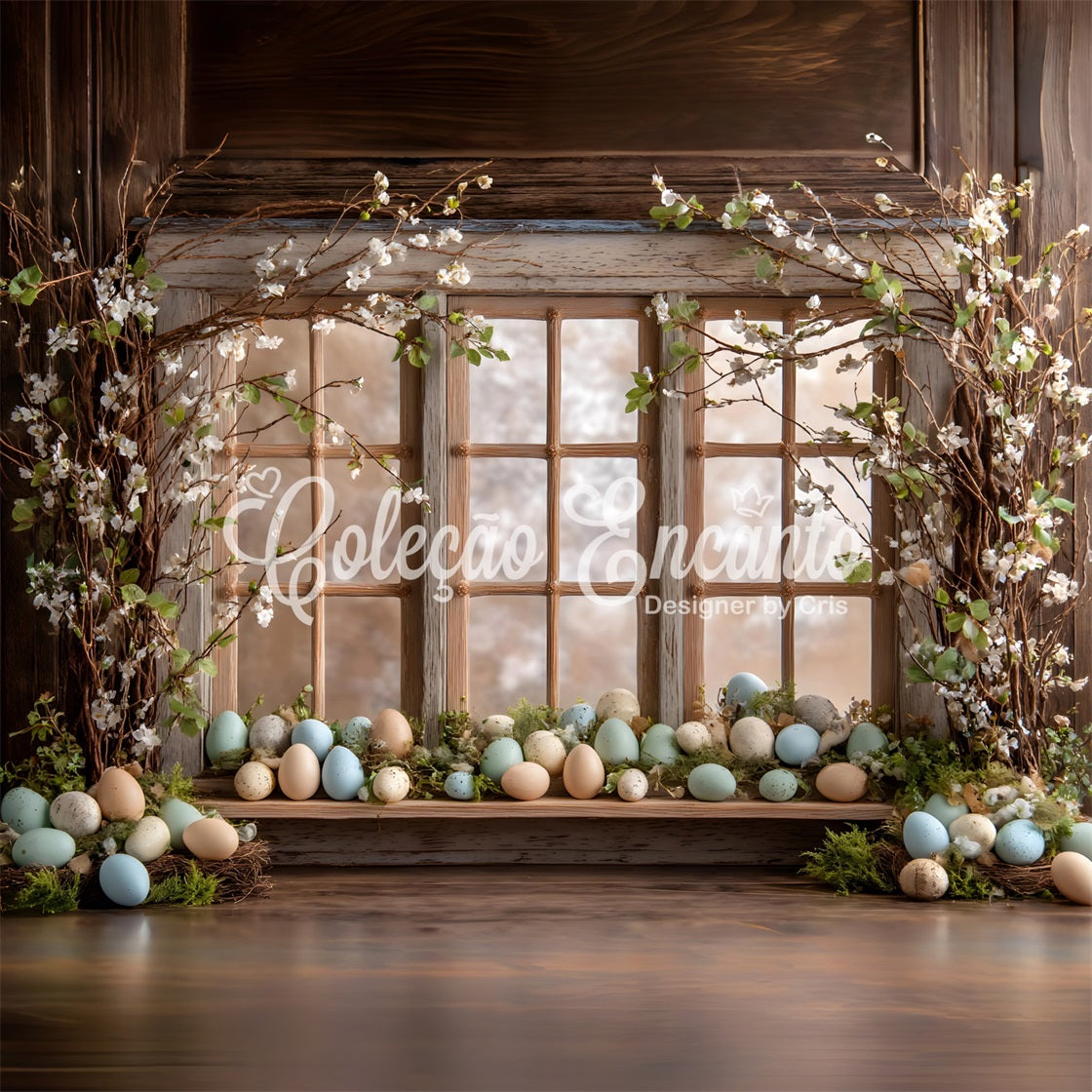 Egg Backdrop Rustic Window Flower Blooms Backdrop Ideas For Easter Pictures By Magali