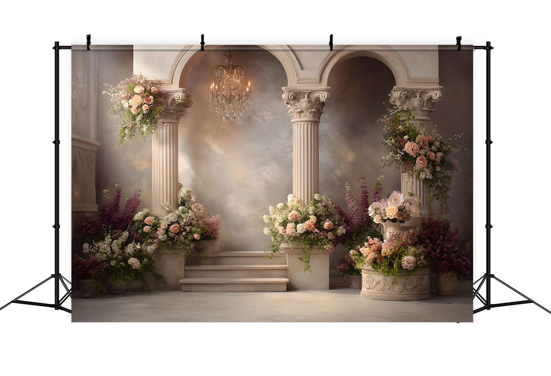 Mother's Day Backdrop Ideas Classical Stone Columns Floral Mothers Day Backdrop Ideas By Magali