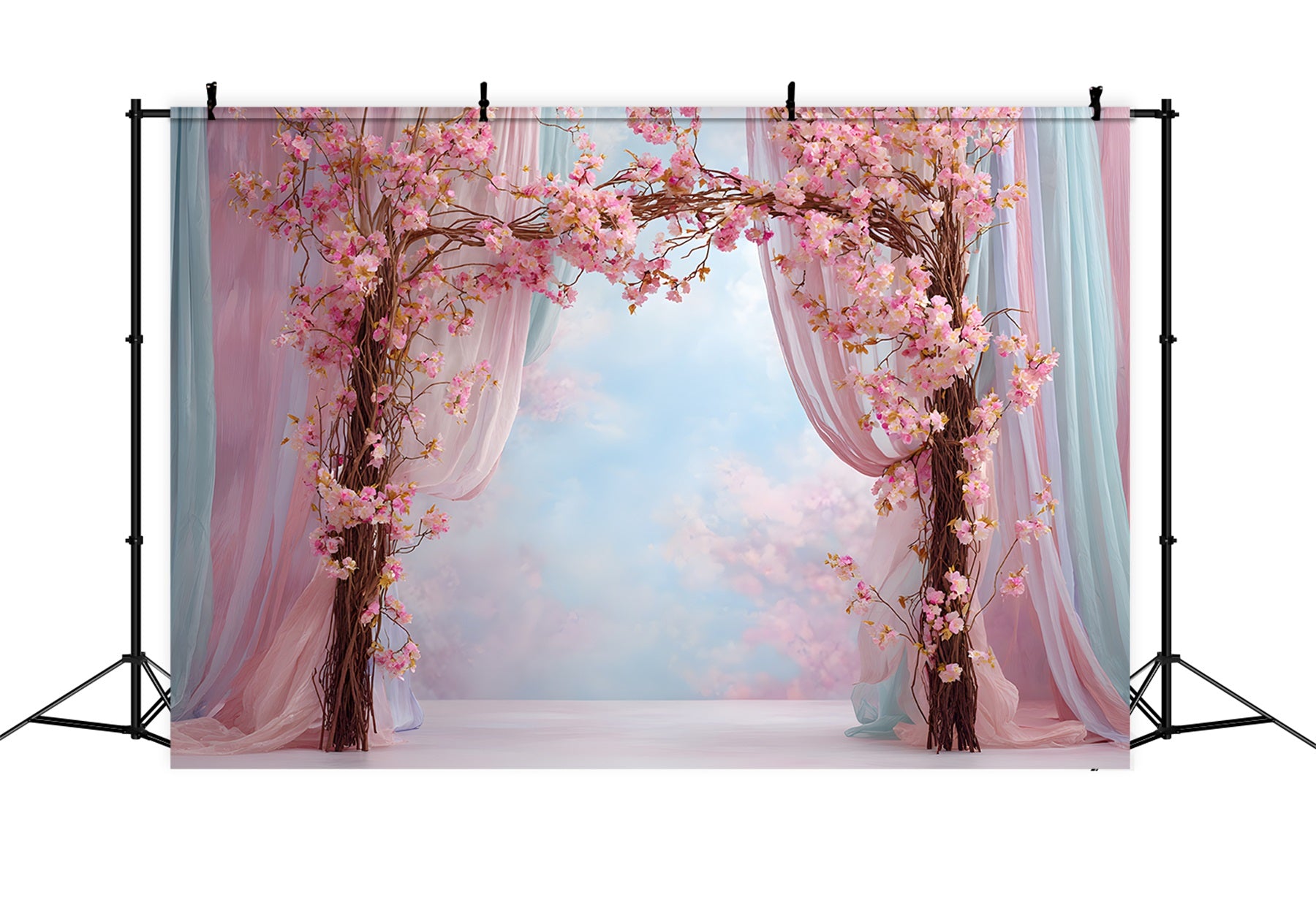 Mother Day Backdrop Pink Blossom Arch Drapery Mothers Day Photo Backdrop Ideas By Magali
