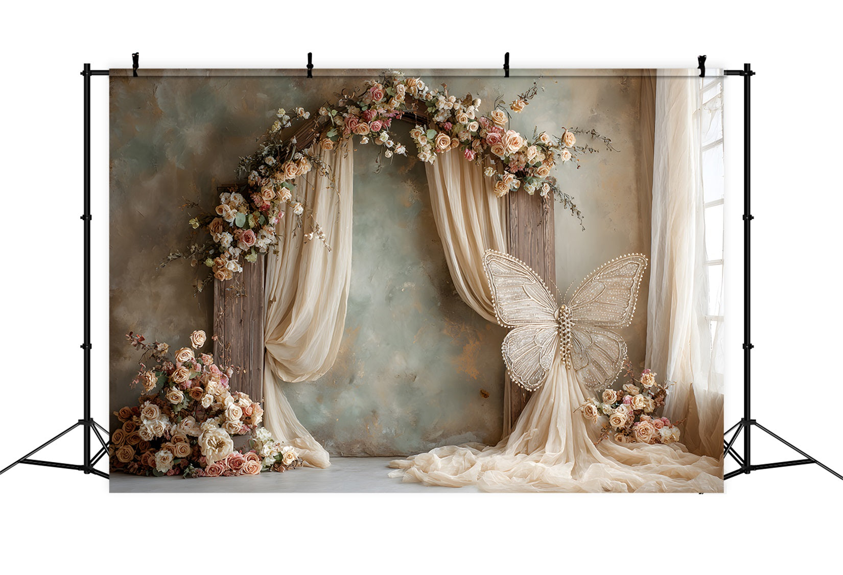 Backdrops For Mother's Day Elegant Rose Arch Butterfly Backdrops For Mothers Day By Magali
