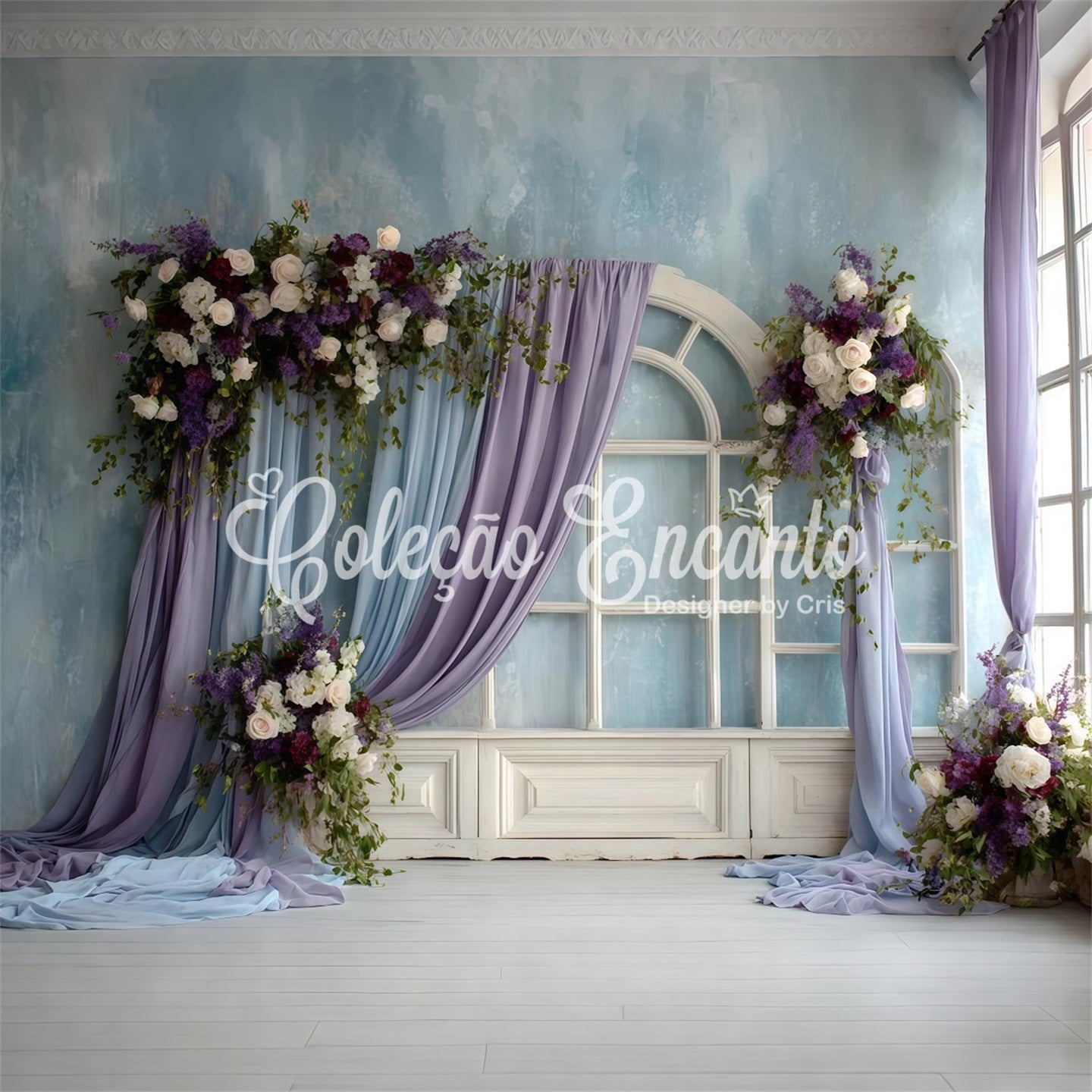 Mother's Day Photoshoot Backdrop Lavender Floral Archway Mothers Day Photoshoot Backdrop By Magali
