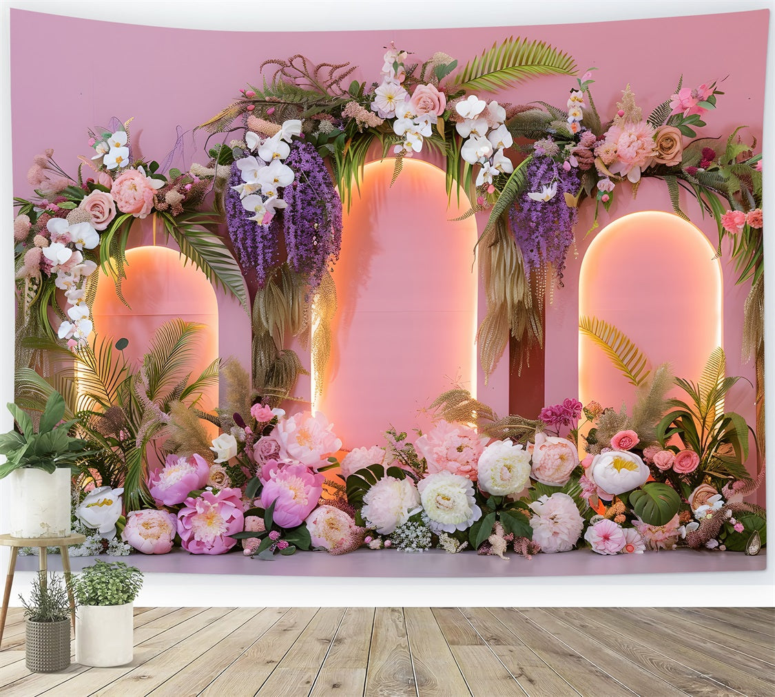 Backdrops For Mothers Day Elegant Pastel Bloom Arrangement Backdrop For Mother's Day By Magali