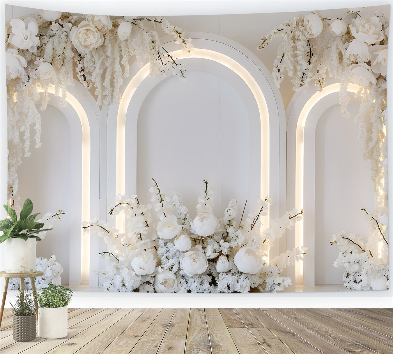 Backdrop Ideas For Mother's Day Pure White Blossom Arch Mother's Day Photo Backdrops By Magali