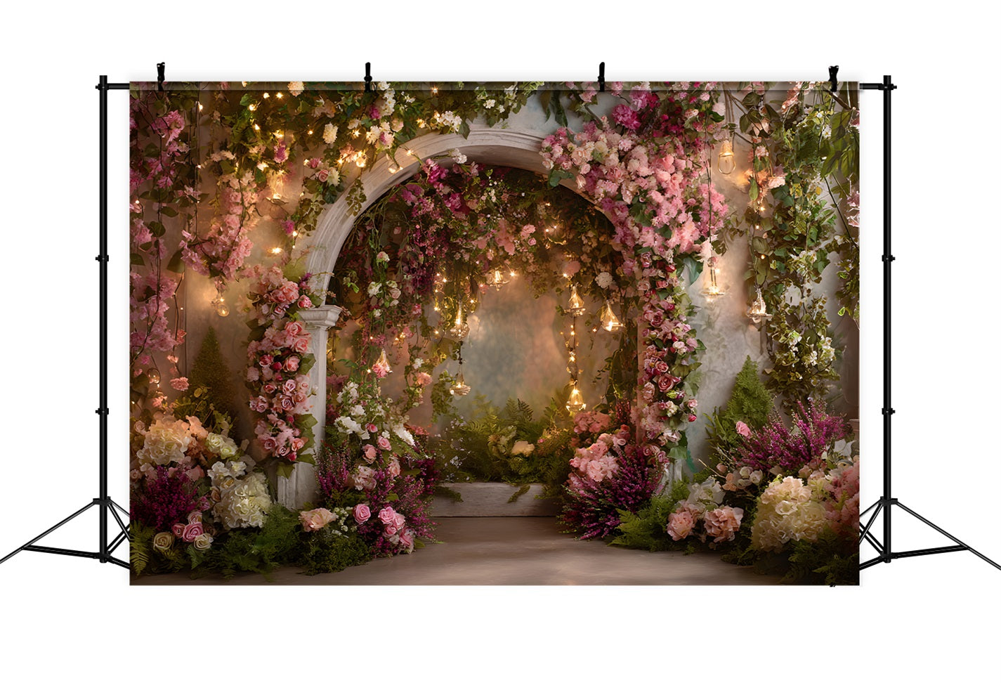 Mothers Day Picture Backdrop Fairy Light Floral Garden Backdrop Mother's Day By Magali