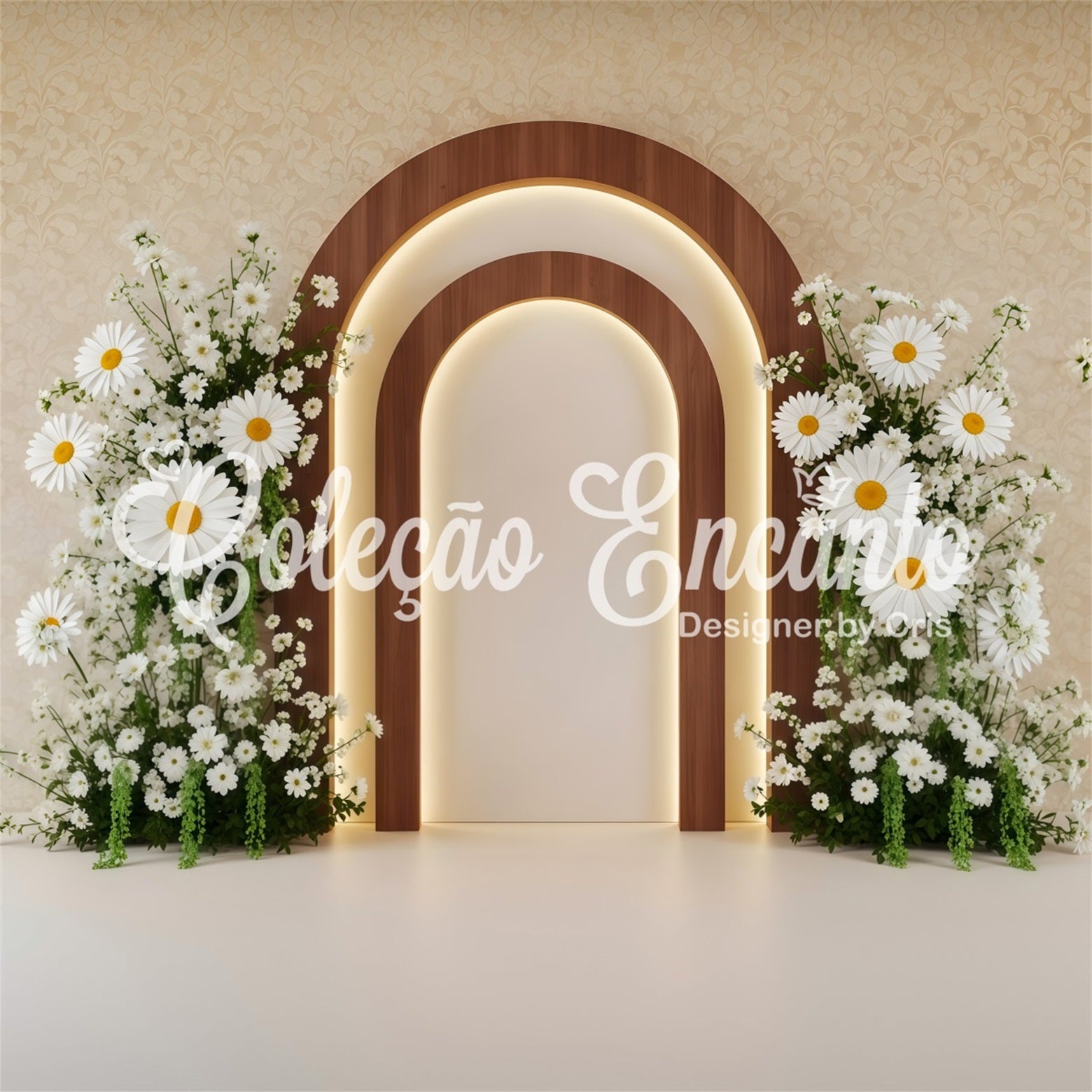 Backdrop For Mothers Day Wood Arch Daisy Bloom Glow Mothers Day Photo Backdrop Ideas By Magali