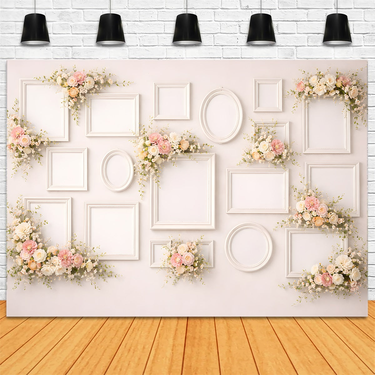 Mother's Day Backdrop Ideas Pastel Floral Frame Gallery Wall Photo Booth Mothers Day Backdrop By Magali