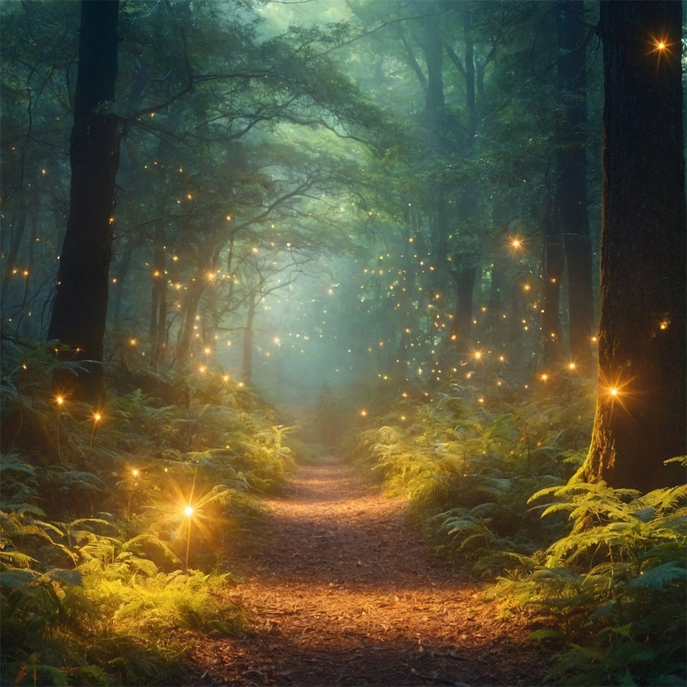 Forest Photo Backdrops Dreamy Firefly Magic Forest Backdrop CJJ2-56