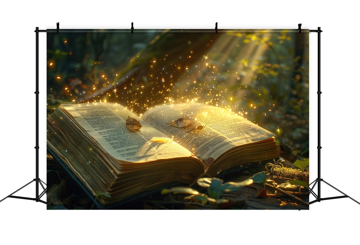 Forest Photo Backdrops Magical Enchanted Book Forest Backdrop CJJ2-59