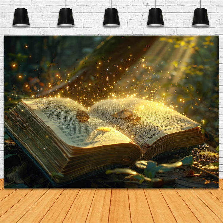 Forest Photo Backdrops Magical Enchanted Book Forest Backdrop CJJ2-59