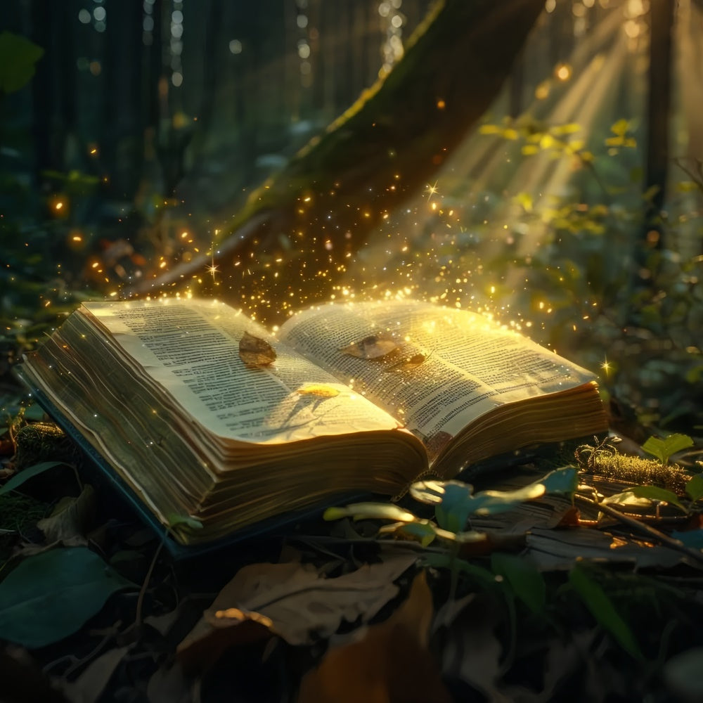 Forest Photo Backdrops Magical Enchanted Book Forest Backdrop CJJ2-59