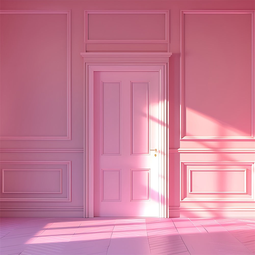 Fashion Doll Backdrop Backdrop Design Classic Pink Room Backdrop CJJ2-95