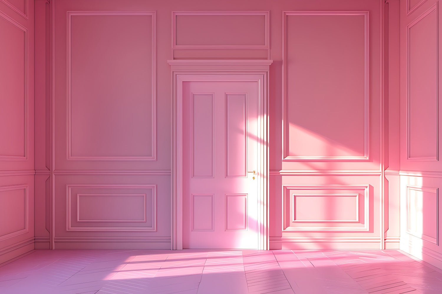 Fashion Doll Backdrop Backdrop Design Classic Pink Room Backdrop CJJ2-95