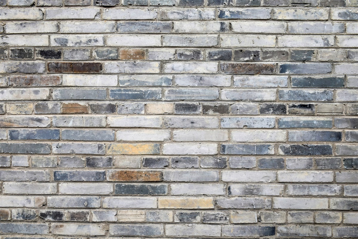Grey Brick Wall Backdrop Vintage Ash Toned Brick Backdrop CJJ3-1