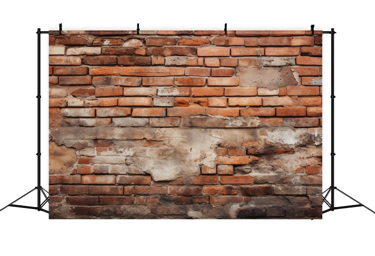 Brick Wall Photography Backdrop Rustic Industrial Brick Backdrop CJJ3-11