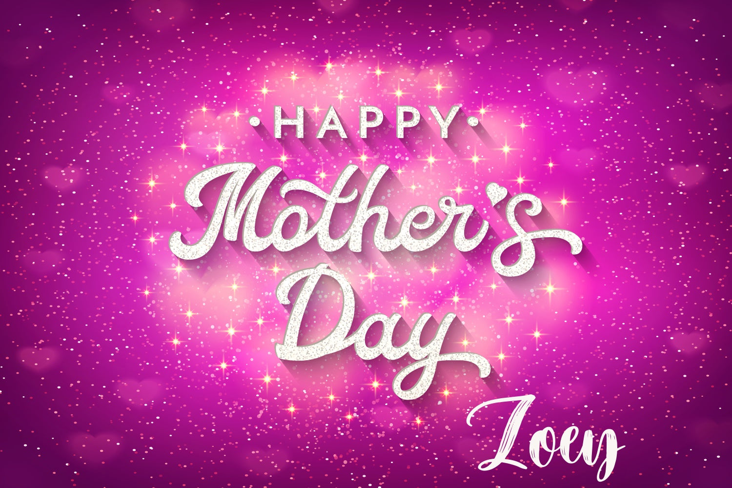 Mothers Day Photo Backdrops Elegant Dazzling Purple Custom Backdrop CJJ3-146