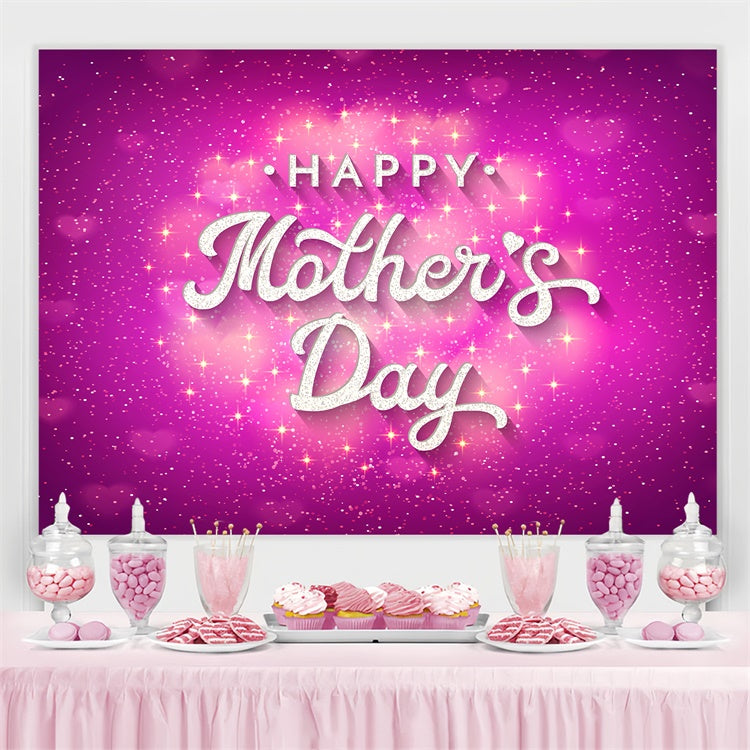 Mothers Day Photo Backdrops Elegant Dazzling Purple Custom Backdrop CJJ3-146