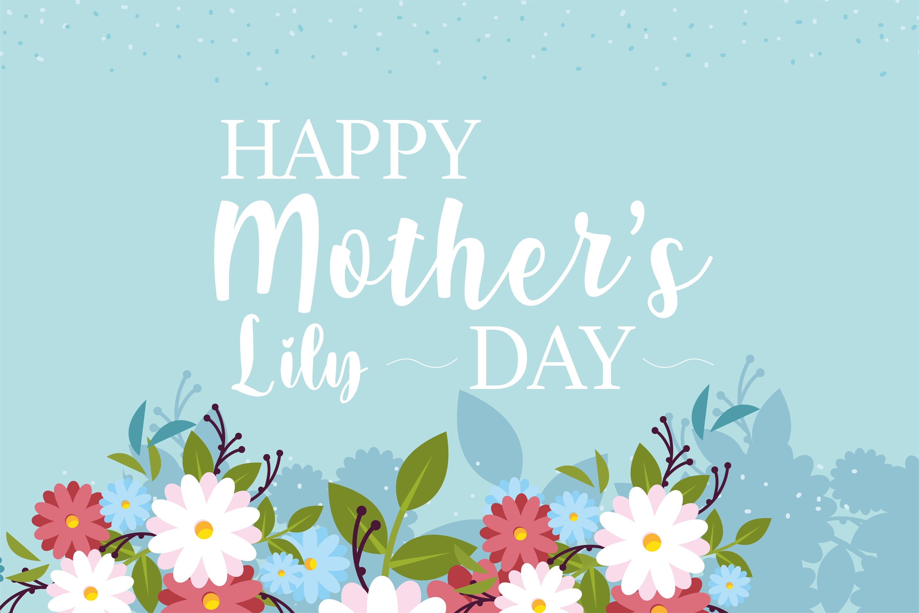 Mothers Day Backdrops Tranquil Meadow Bloom Customized Backdrop CJJ3-147