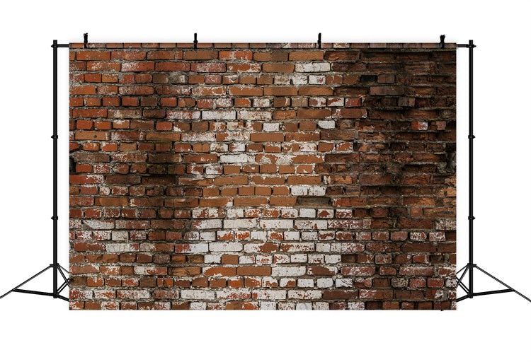 Brick Photo Backdrop Distressed Whitewashed Brick Backdrop CJJ3-15