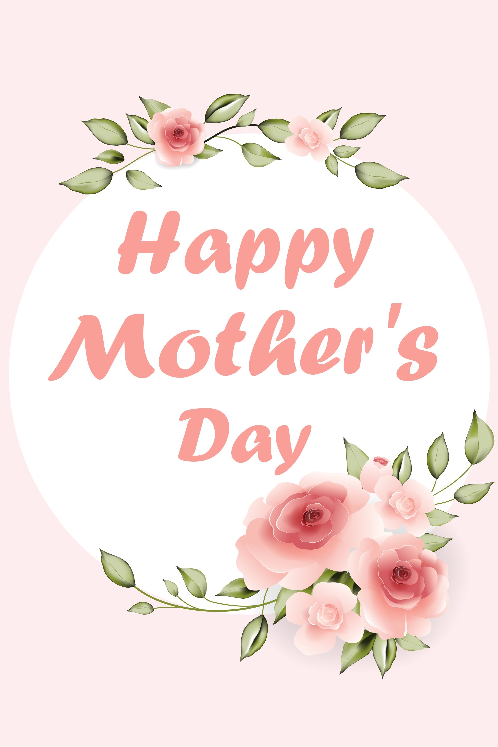 Mothers Day Backdrop Ideas Pink Rose Elegance Personalized Backdrop CJJ3-163