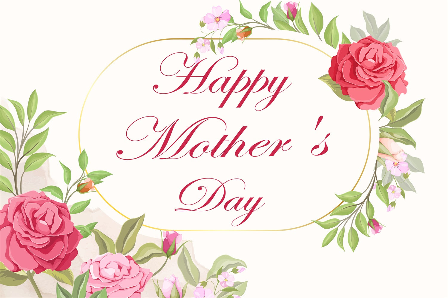 Mothers Day Photo Backdrops Romantic Floral Vine Custom Backdrop CJJ3-164