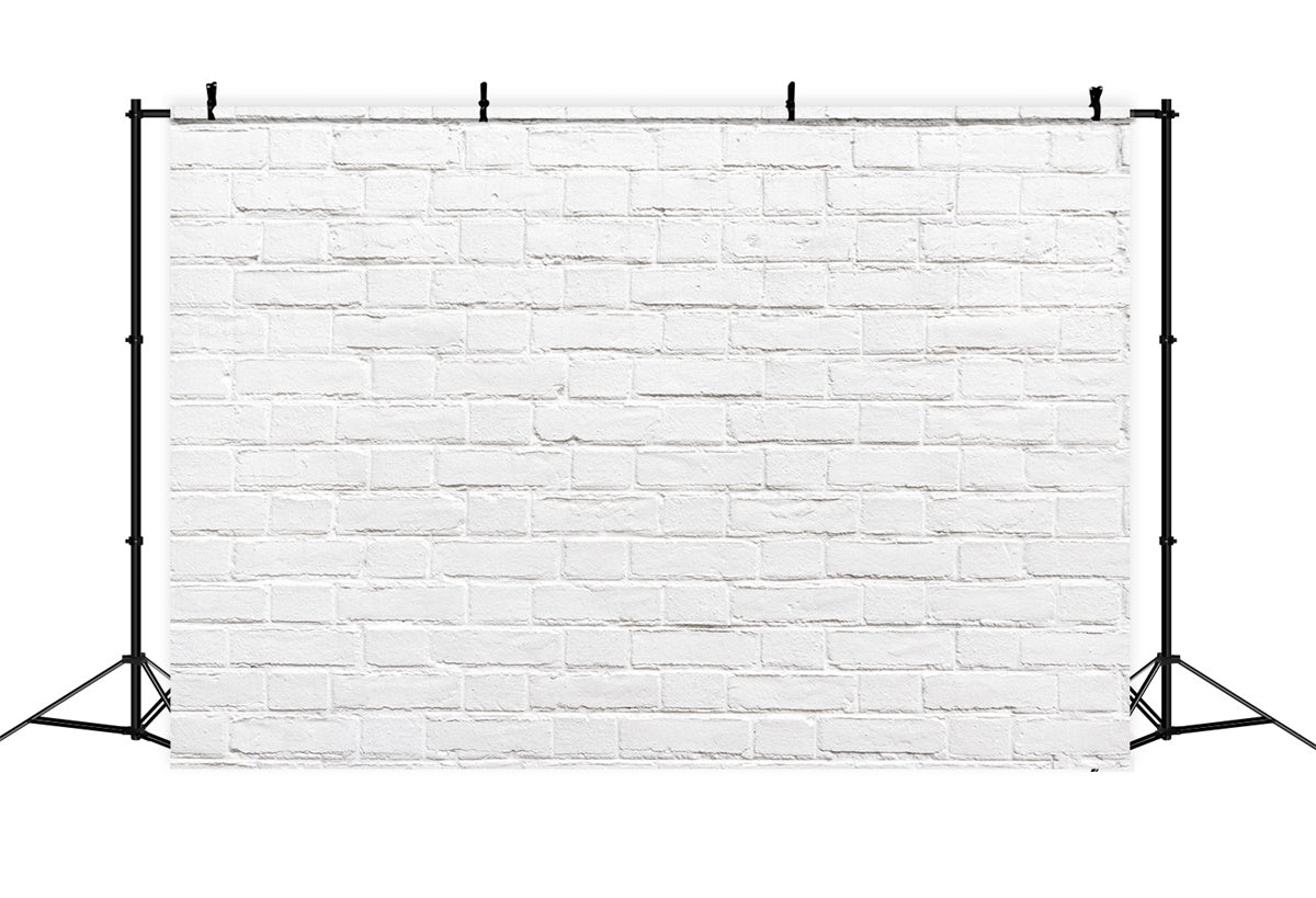 White Brick Wall Backdrop Crisp Modern White Brick Backdrop CJJ3-19