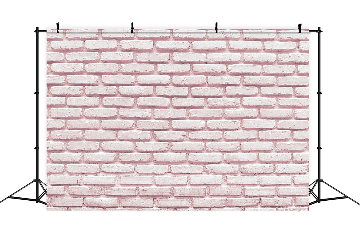 Pink Brick Wall Backdrop Soft Vintage Pink Brick Backdrop CJJ3-25