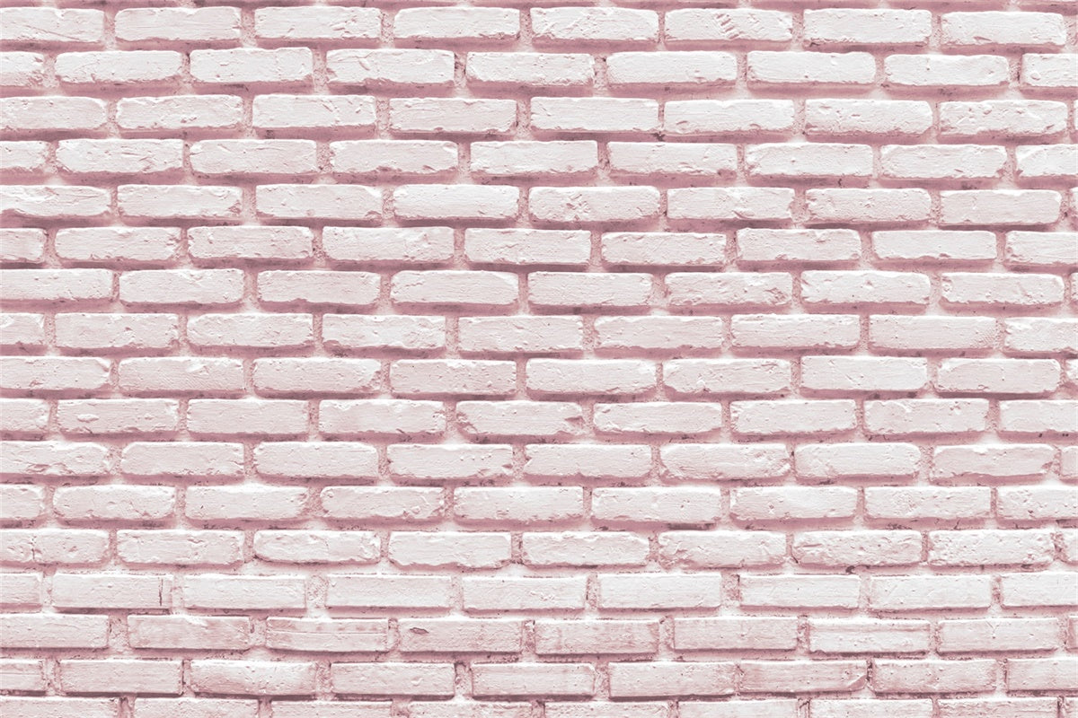 Pink Brick Wall Backdrop Soft Vintage Pink Brick Backdrop CJJ3-25