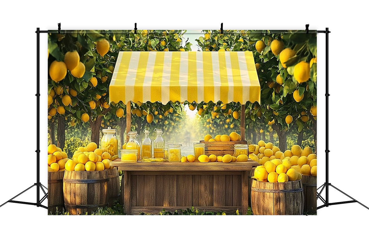 Lemon Backdrop Rustic Lemon Tree Summer Backdrop CJJ3-253
