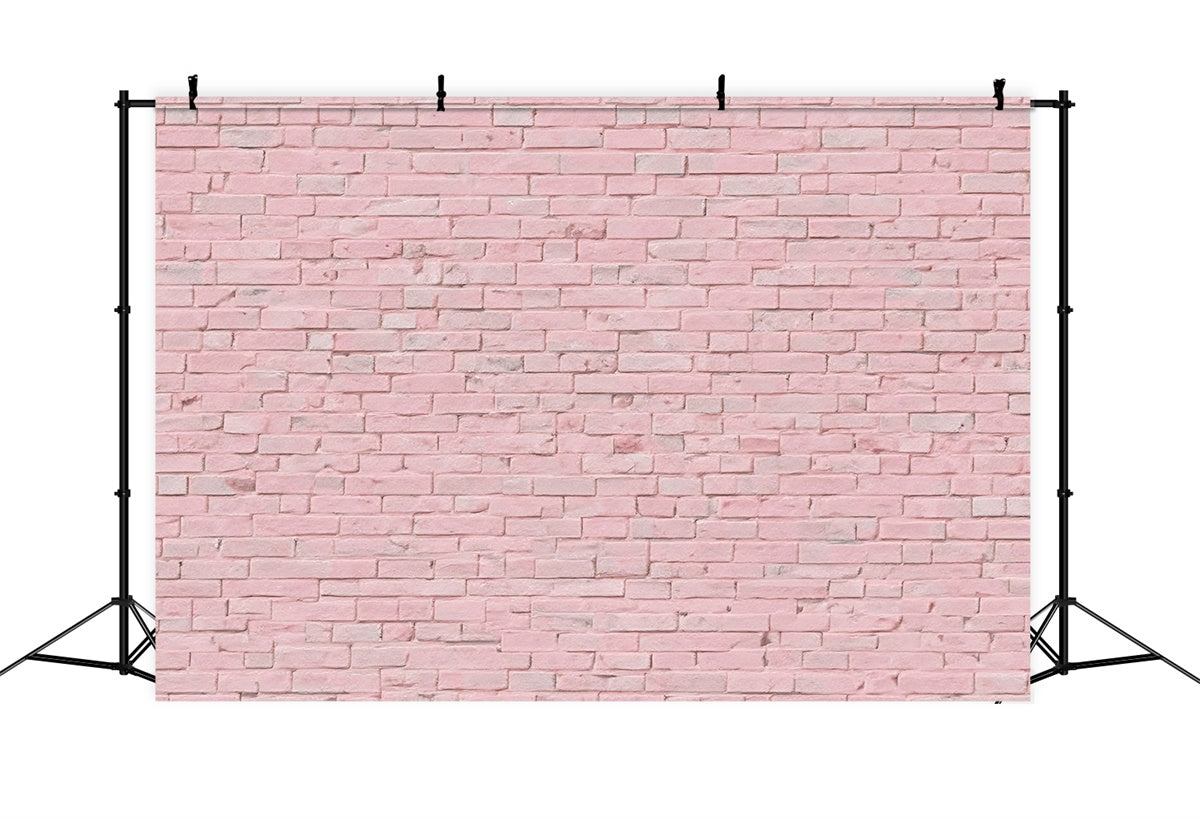Pink Brick Wall Backdrop Pink Minimalist Brick Backdrop CJJ3-26