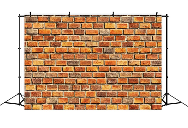Brick Backdrop Photography Rustic Warm Tone Brick Backdrop CJJ3-27