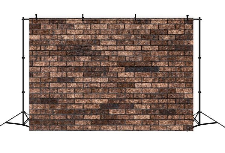 Brick Wall Photography Backdrop Brown Brick Texture Backdrop CJJ3-32