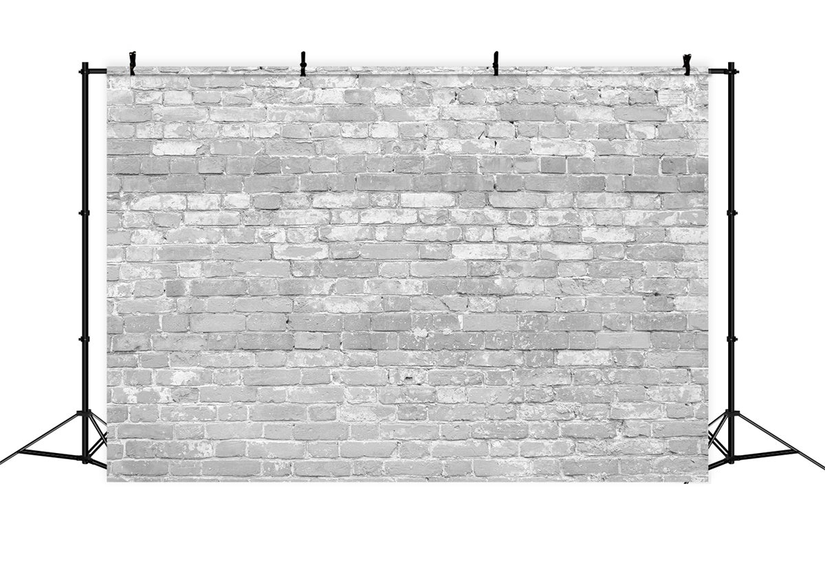 Grey Brick Wall Backdrop Faded Gray Brick Texture Backdrop CJJ3-33