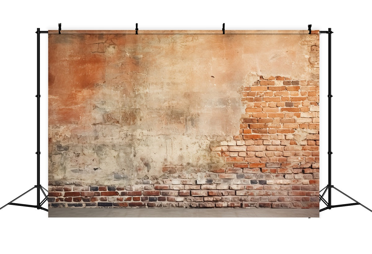 Brick Wall Photography Backdrop Distressed Aged Brick Backdrop CJJ3-35