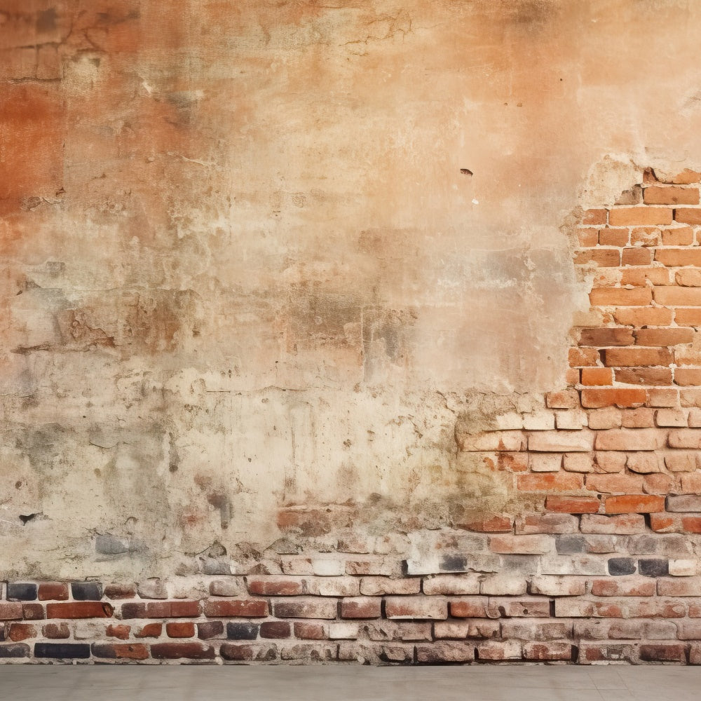 Brick Wall Photography Backdrop Distressed Aged Brick Backdrop CJJ3-35