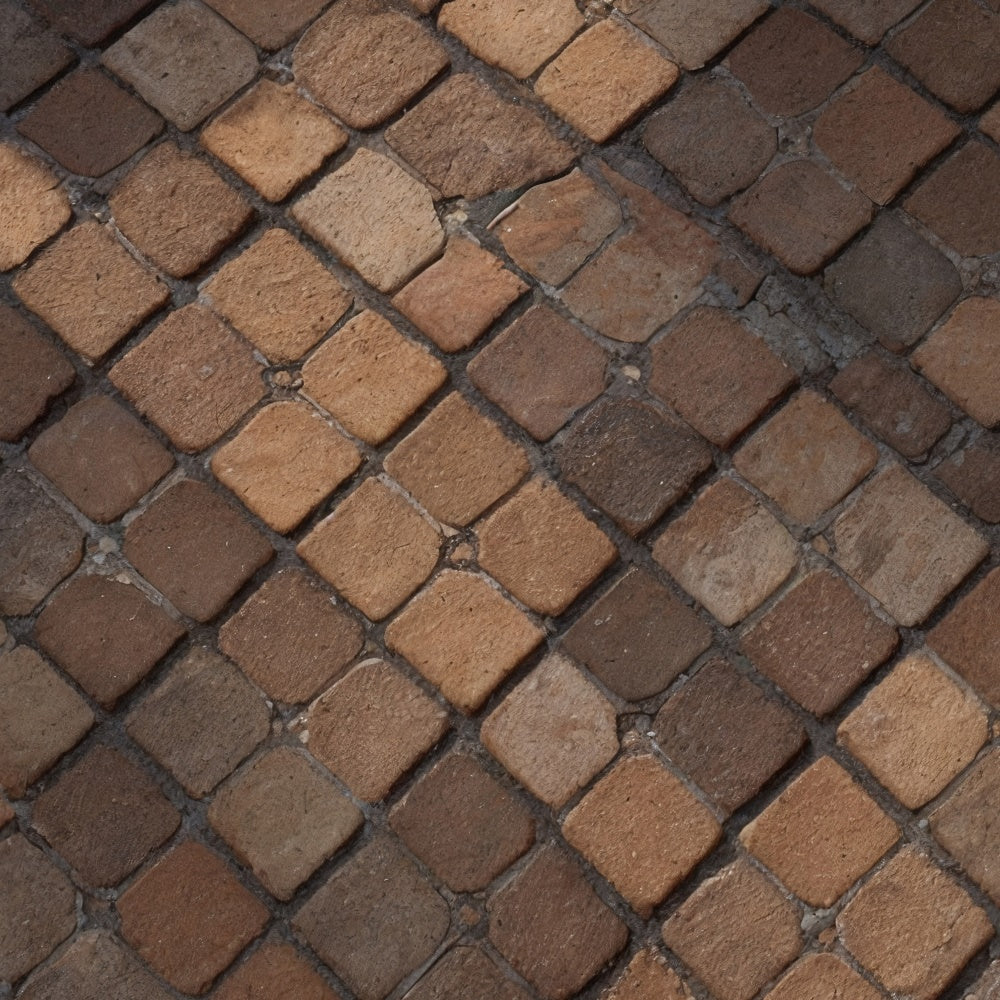 Brick Backdrop Cloth Antique Brown Brick Pavement Backdrop CJJ3-39