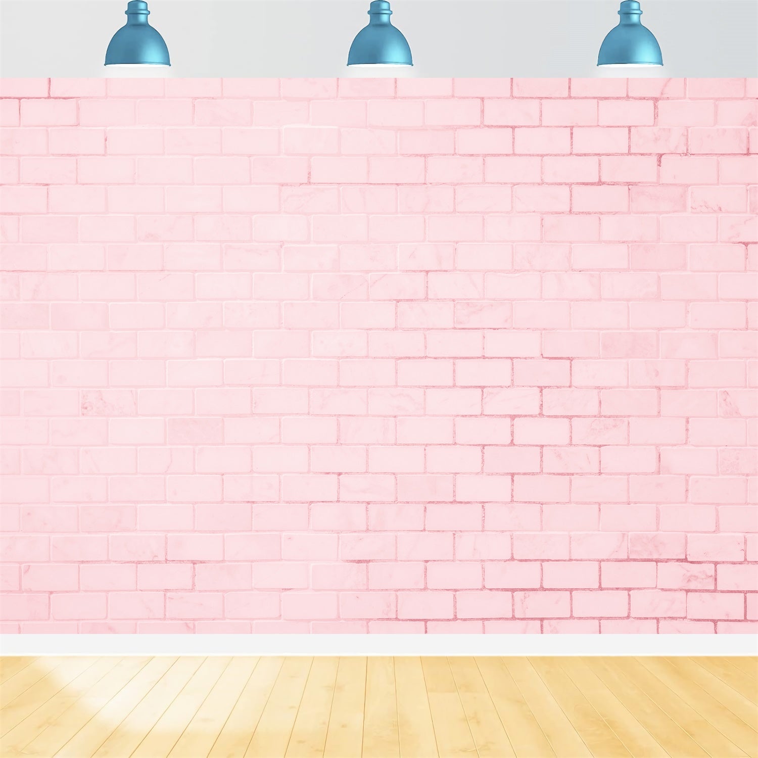 Pink Brick Wall Backdrop Vintage Pastel Brick Pattern Backdrop CJJ3-40