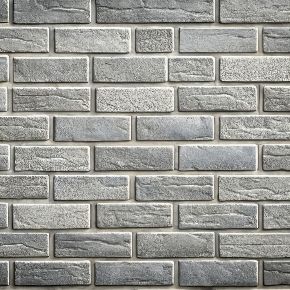 Grey Brick Wall Backdrop Textured Gray Stone Brick Backdrop CJJ3-41