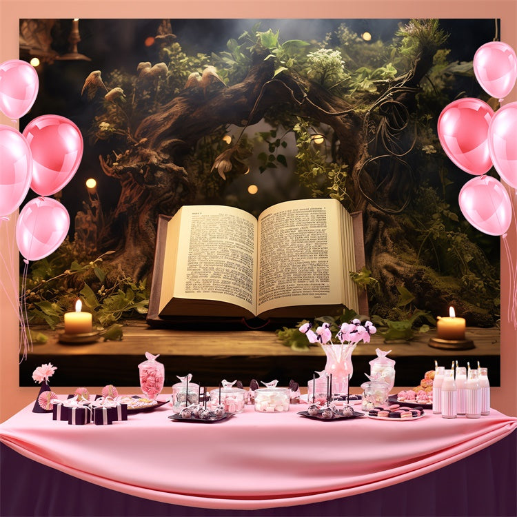World Book Day Backdrop Enchanted Reading Nook Backdrop CJJ3-53