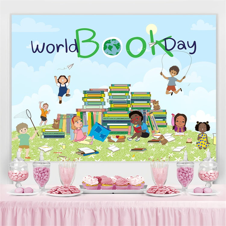 World Book Day Backdrop Outdoor Learning Book Backdrop CJJ3-67