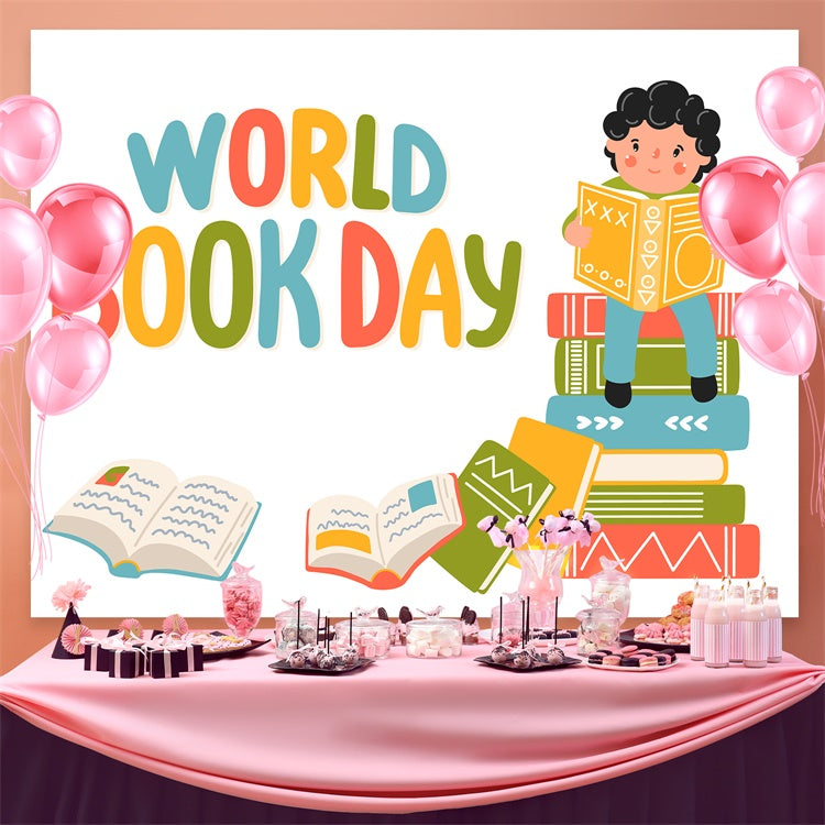 World Book Day Backdrop Childhood Reading Journey Backdrop CJJ3-72