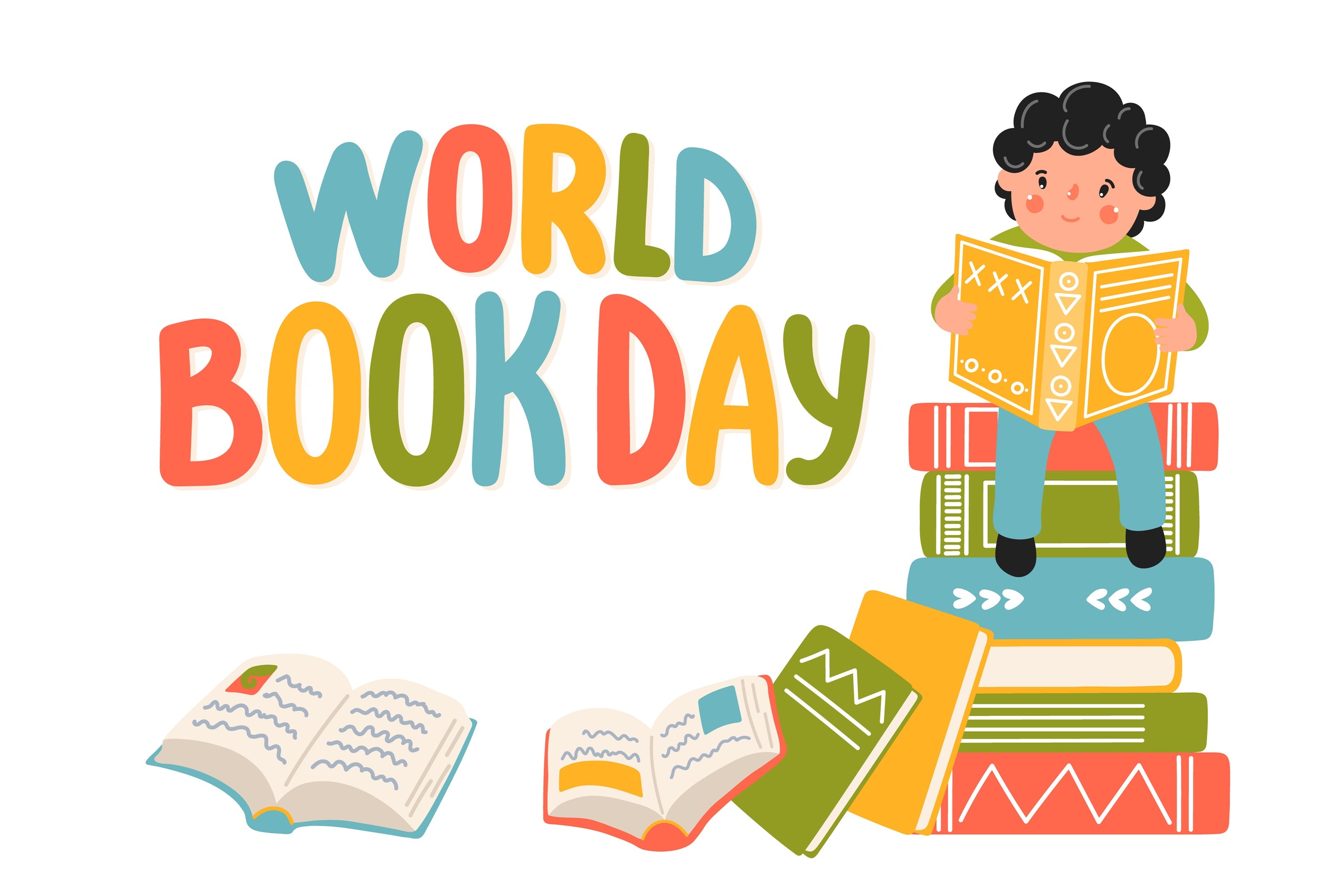 World Book Day Backdrop Childhood Reading Journey Backdrop CJJ3-72