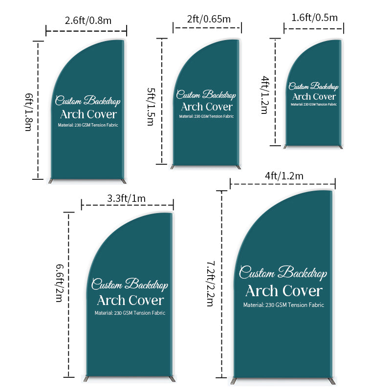 Custom Half Moon Arch Backdrop Cover Party Decorations