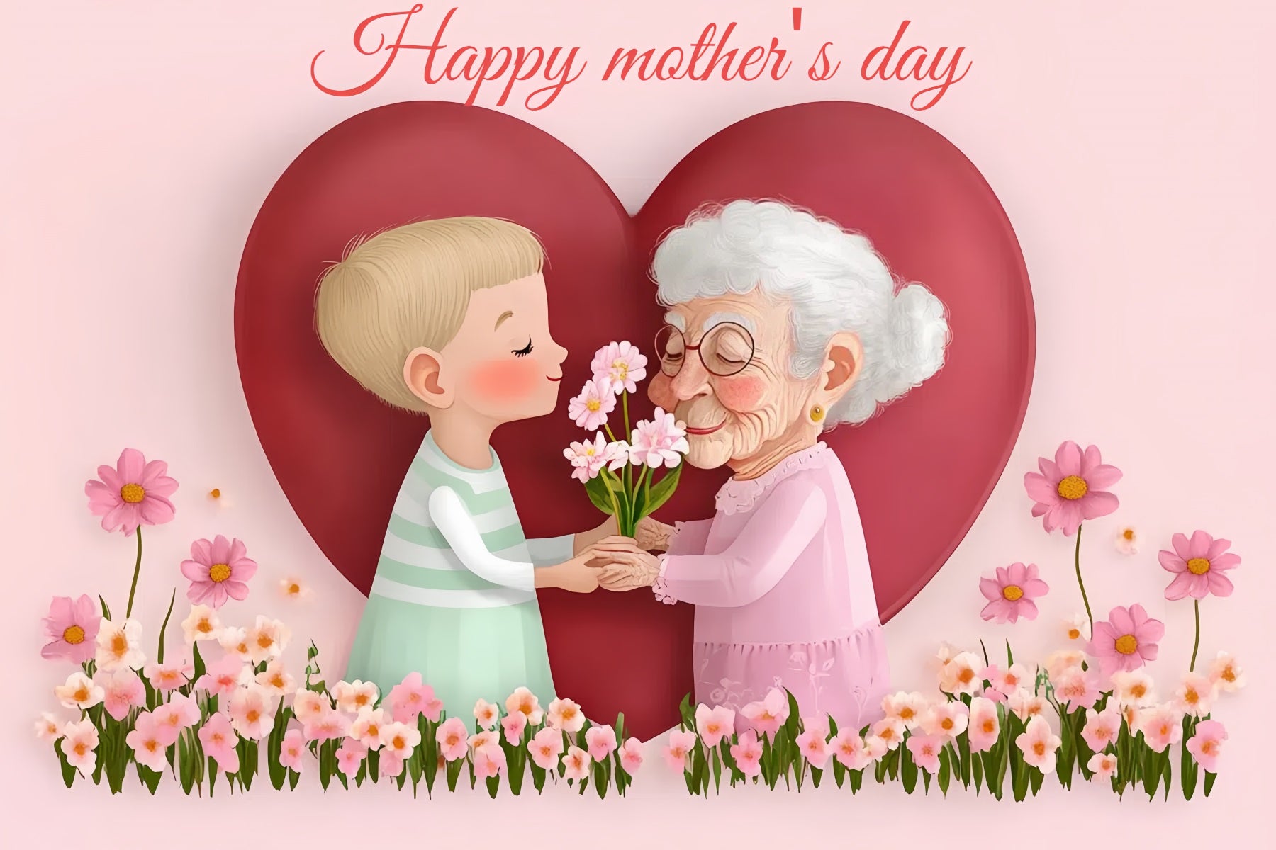 Backdrops For Mother's Day Love Sweet Gift Customized Backdrop CSH-145